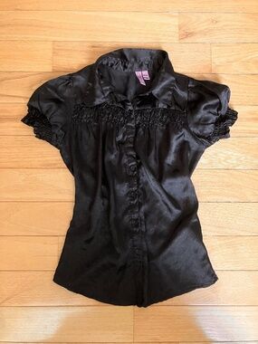 Dolled Up Polka Dot Puff Sleeve Top